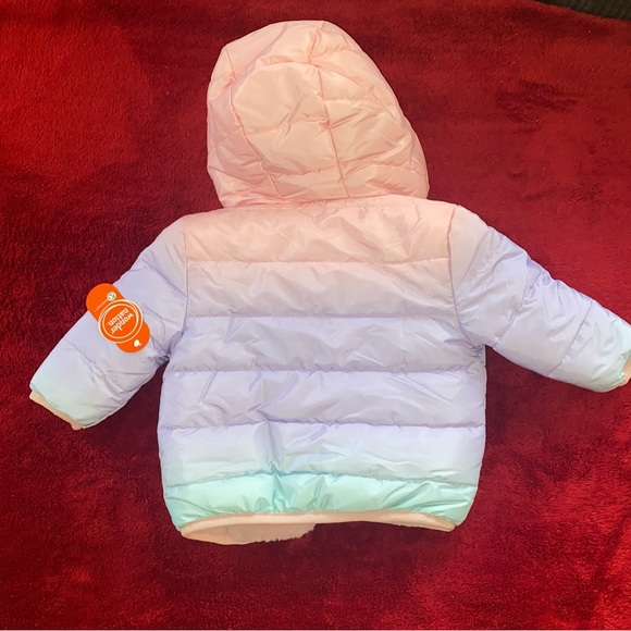 Wonder Nation Baby & Toddler Girls Reversible Bubble Jacket - Picture 5 of 8